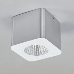 Helestra Oso LED-loftspot, kantet, mat alu
