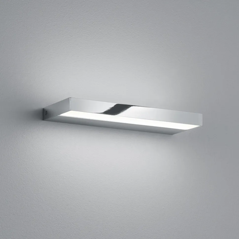Helestra Slate LED-væglampe, krom, 30 cm