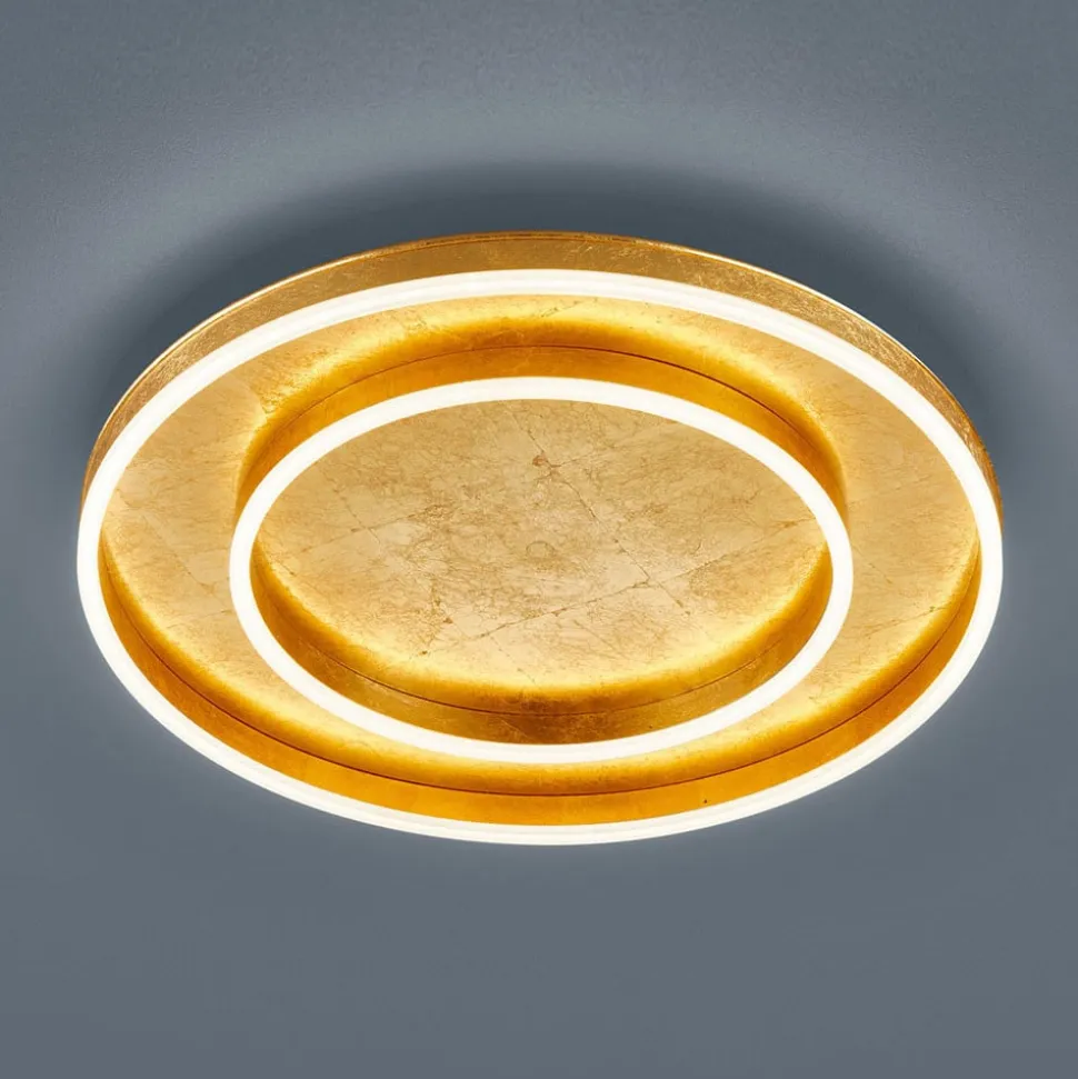 Helestra Sona LED-loftlampe dæmpbar Ø60 cm guld