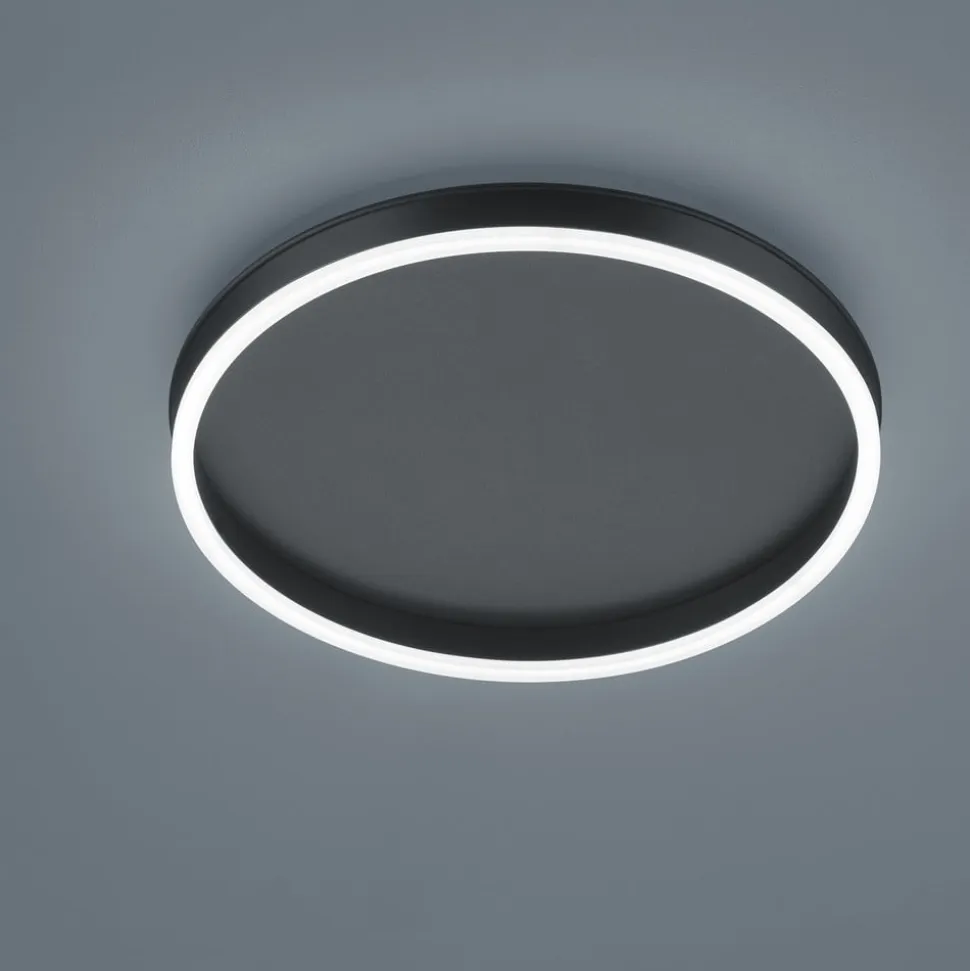 Helestra Sona LED-loftlampe, sort, Ø 40 cm
