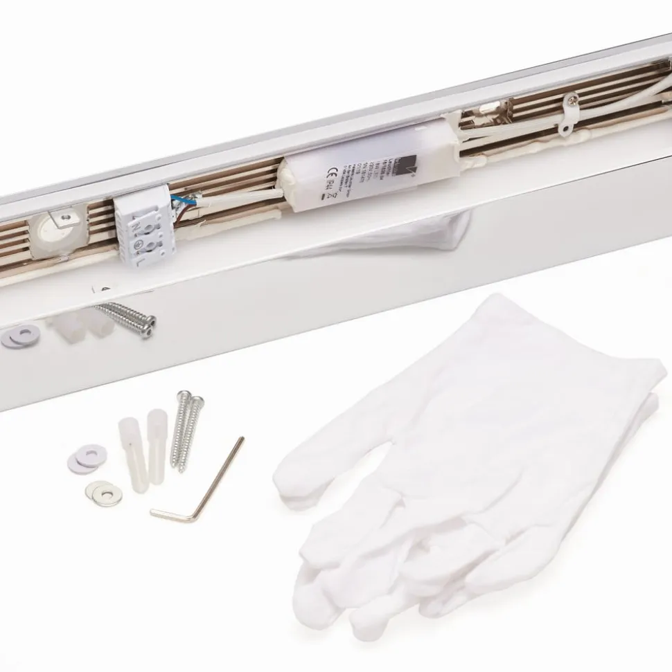 Helestra Theia LED-spejllampe, forkromet, 60 cm