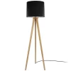 HerzBlut Elli gulvlampe, knasteg oliebeh./sort