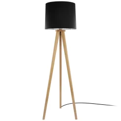 HerzBlut Elli gulvlampe, knasteg oliebeh./sort