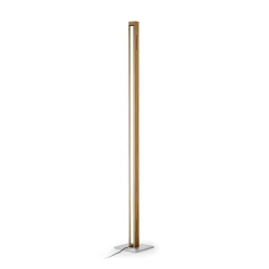 HerzBlut LED-gulvlampe Karl G, træ/granit, dæmpbar