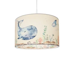 Hængelampe 25/40 Havdyr, Ø 38 cm, farverig, plast