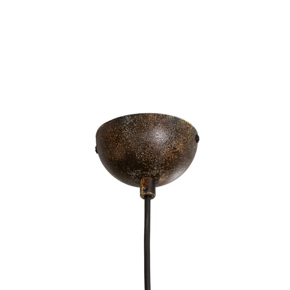 Hængelampe Berceste, Ø 60 cm, gammel messing, metal