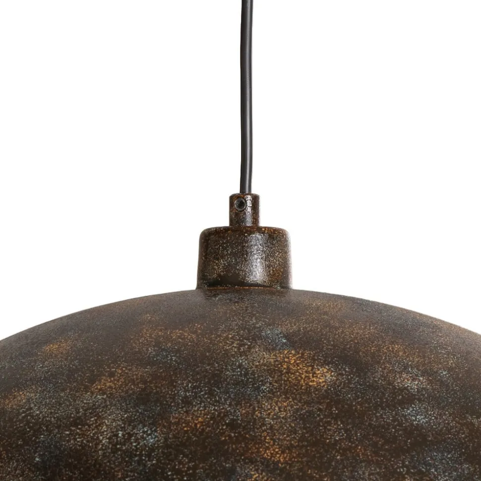 Hængelampe Berceste, Ø 60 cm, gammel messing, metal