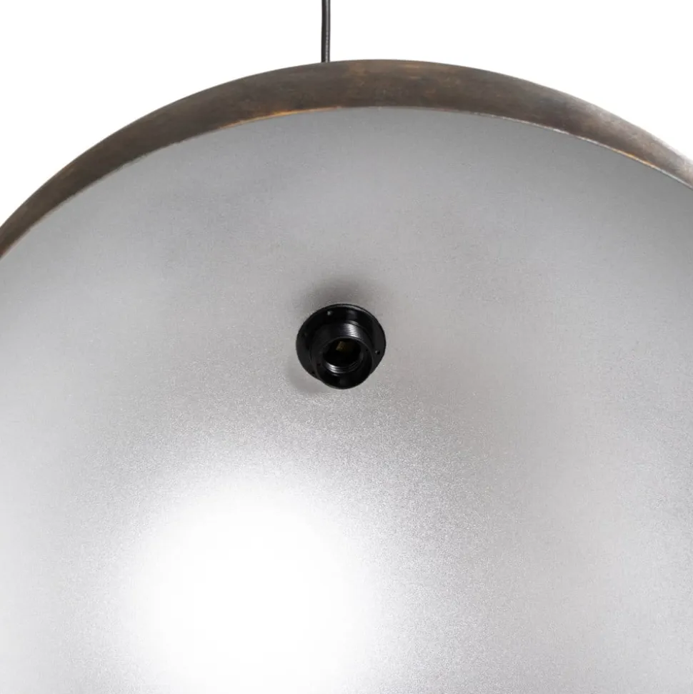 Hængelampe Berceste, Ø 60 cm, gammel messing, metal
