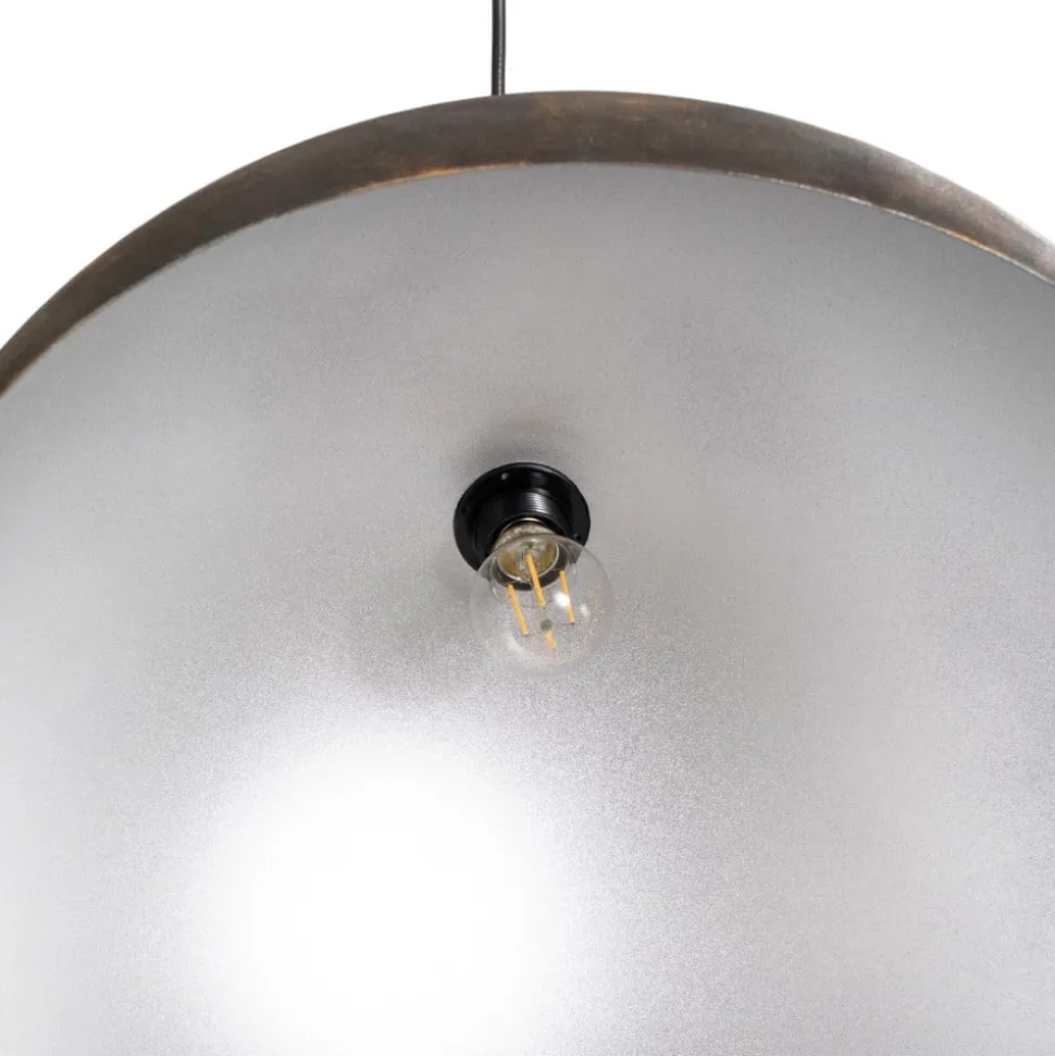 Hængelampe Berceste, Ø 60 cm, gammel messing, metal
