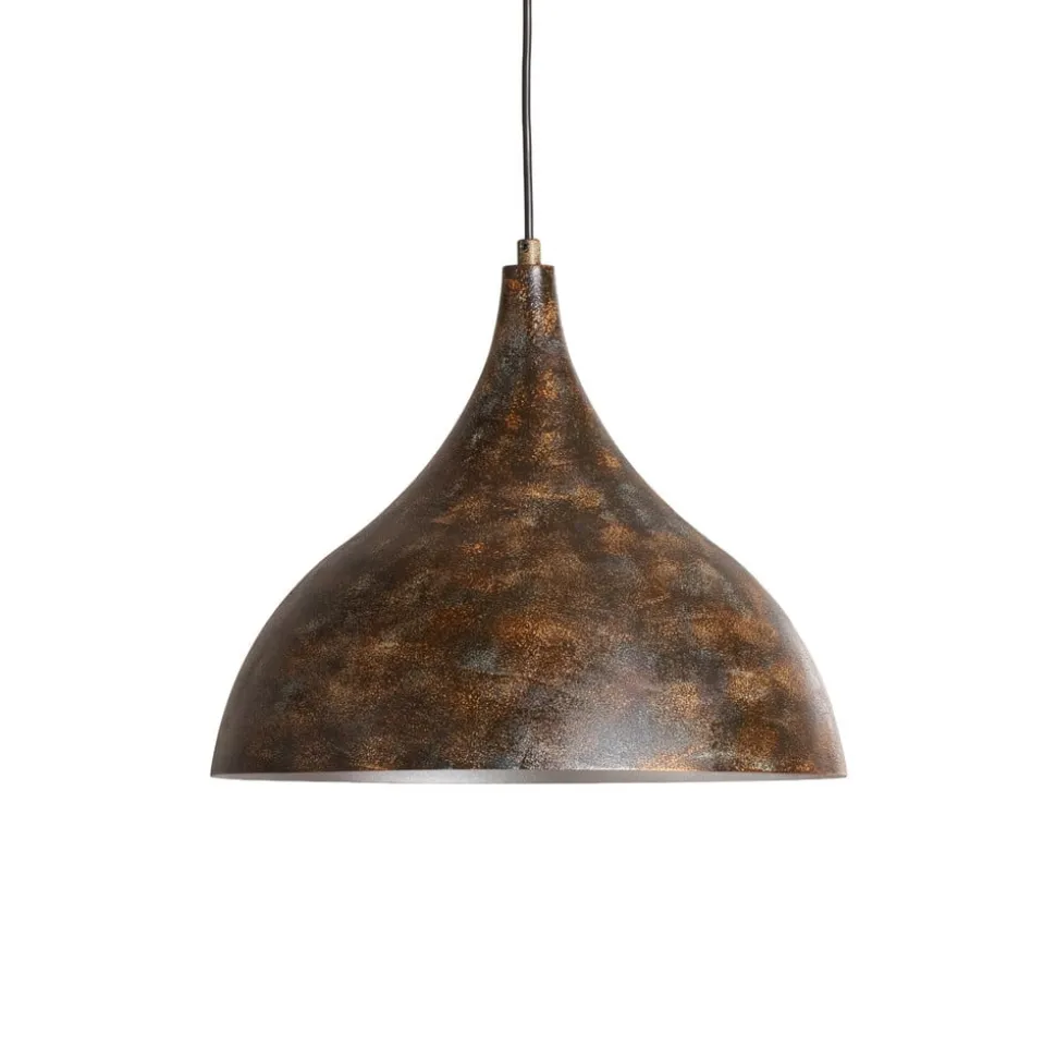 Hængelampe Bitlislim, antikbrun, Ø 41 cm, metal, E27