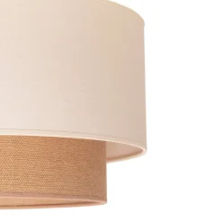 Hængelampe Boho, Ø 60 cm 1 lyskilde ecru/jute brun