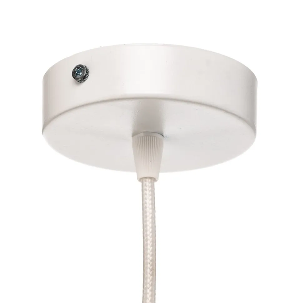 Hængelampe Boho, dobbelt skærm, beige