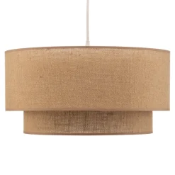 Hængelampe Boho jute naturbrun Ø45cm 1 lyskilde