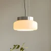 Hængelampe BonBon, creme, Ø 25 cm, glas