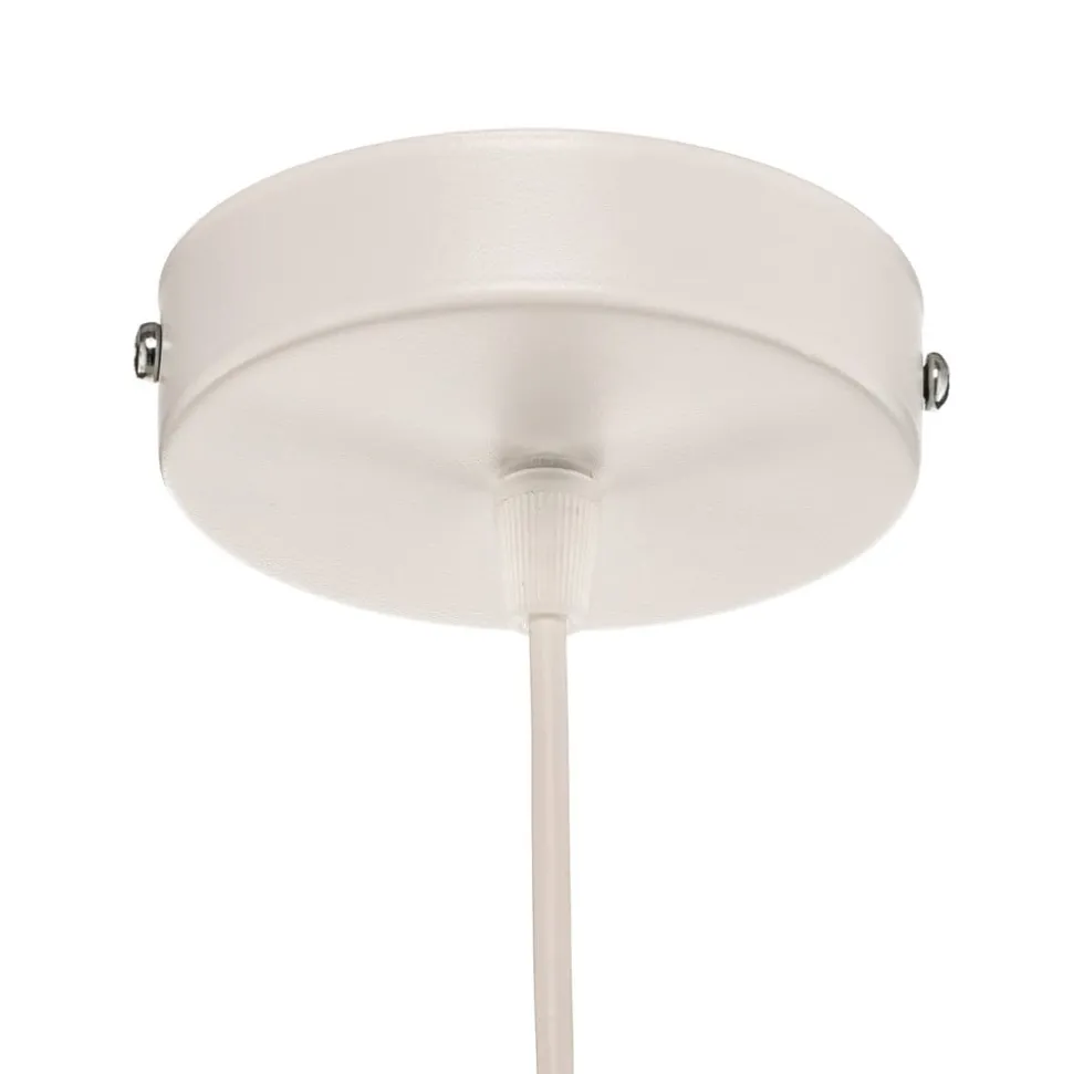 Hængelampe Bristol, vævet mønster, beige