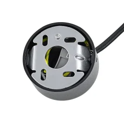 Hængelampe CAN, sort, højde 15 cm, Ø 6 cm, metal, GU10