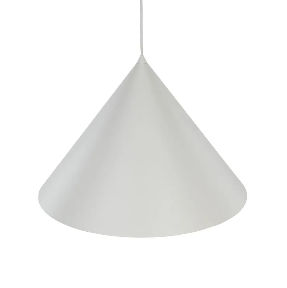 Hængelampe Cono, 1 lyskilde, Ø 50 cm, beige, E27