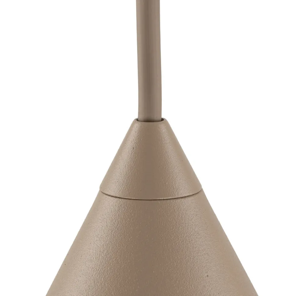 Hængelampe Cono, 1 lyskilde, Ø 25 cm, sand, E27