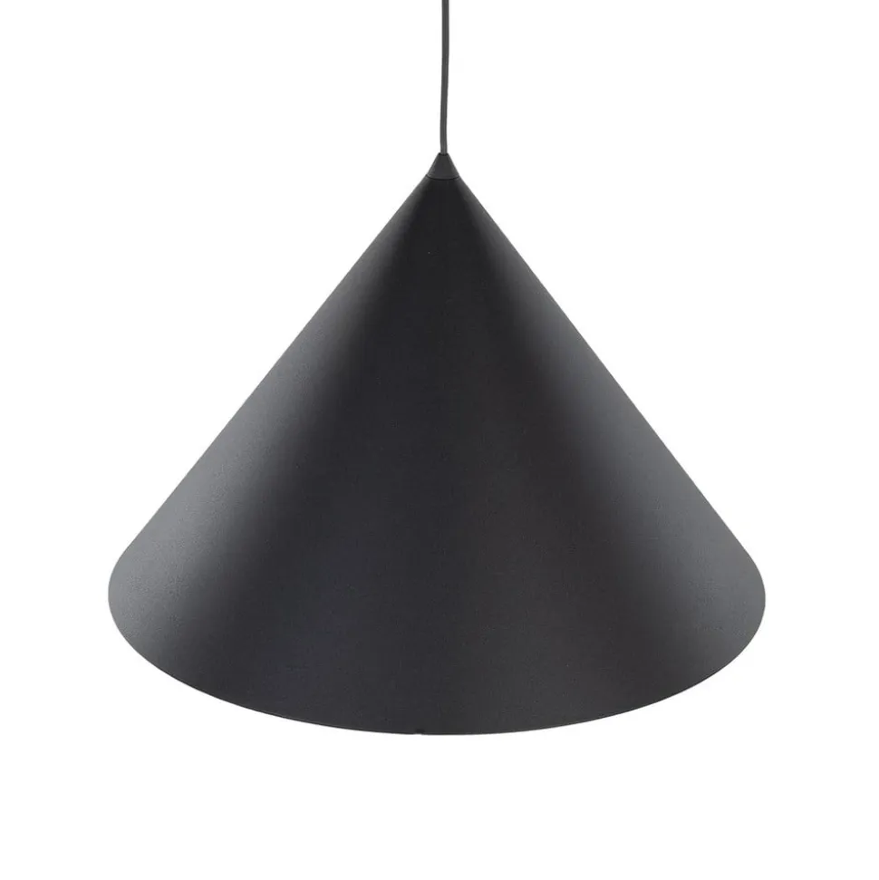 Hængelampe Cono, 1 lyskilde, Ø 50 cm, sort, E27