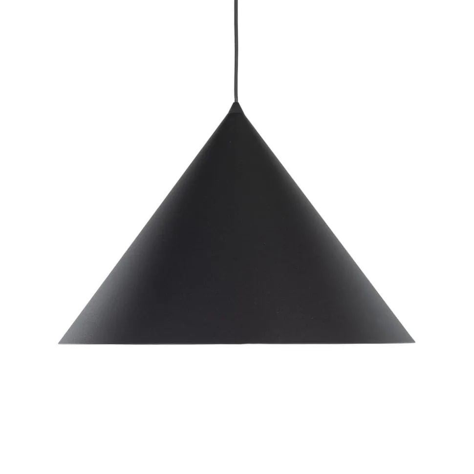 Hængelampe Cono, 1 lyskilde, Ø 50 cm, sort, E27