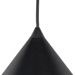 Hængelampe Cono, 1 lyskilde, Ø 50 cm, sort, E27