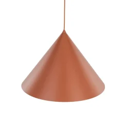 Hængelampe Cono, 1 lyskilde, Ø 50 cm, terracotta, E27