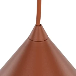 Hængelampe Cono, 1 lyskilde, Ø 50 cm, terracotta, E27