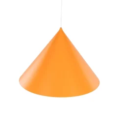 Hængelampe Cono, 1 lyskilde, Ø 50 cm, orange, E27