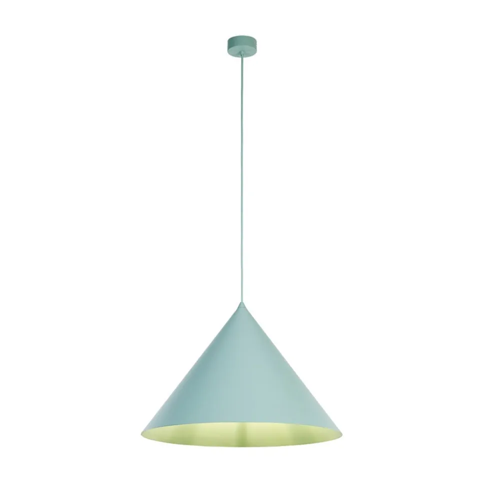 Hængelampe Cono, 1 lyskilde, Ø 50 cm, mint, E27