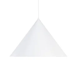 Hængelampe Cono, 1 lyskilde, Ø 50 cm, hvid, E27