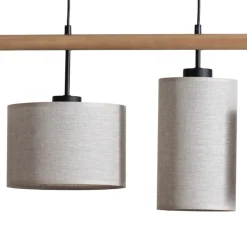 Hængelampe Deva Nature, 4 lyskilder, tekstil