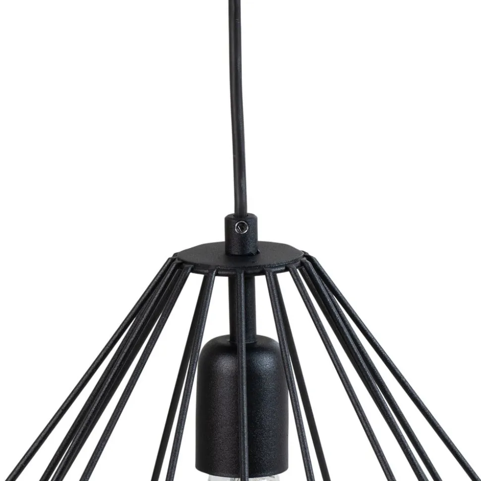 Hængelampe Diamond, sort, metal, Ø 37 cm, E27