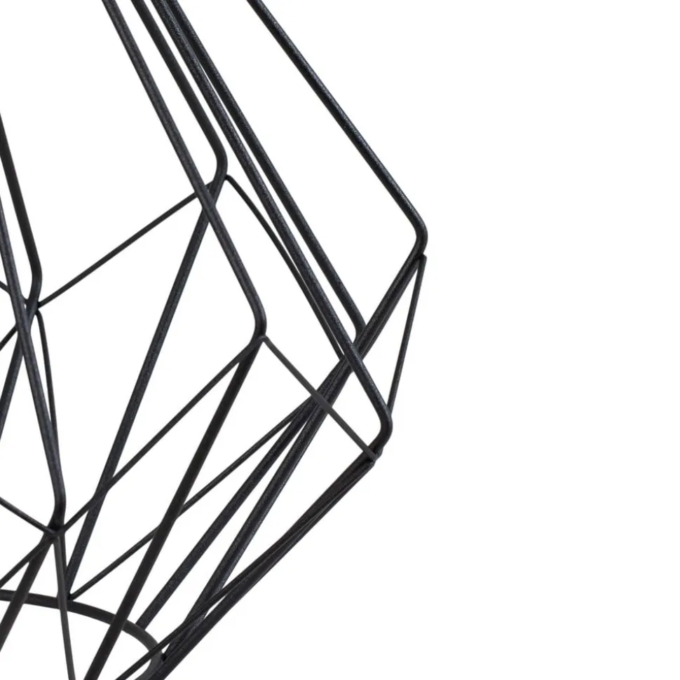 Hængelampe Diamond, sort, metal, Ø 37 cm, E27