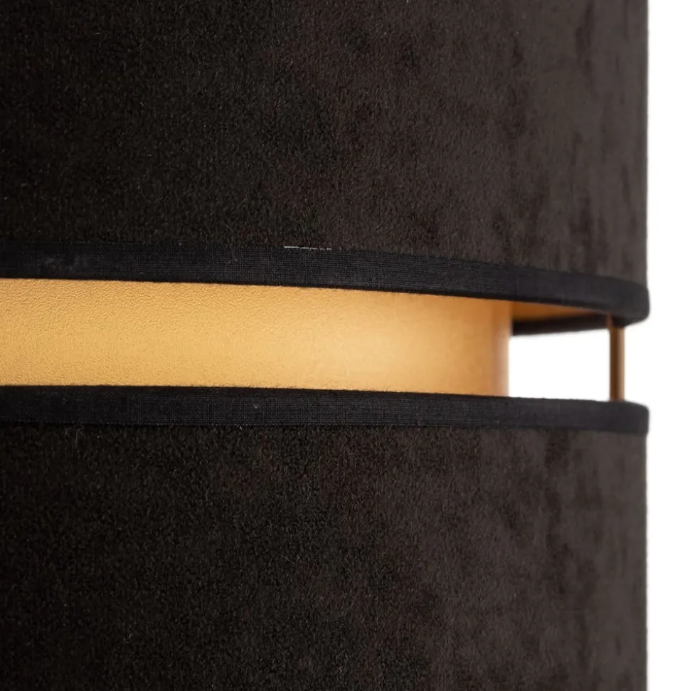 Hængelampe Duo, sort/guld, Ø40cm, 1 lyskilde