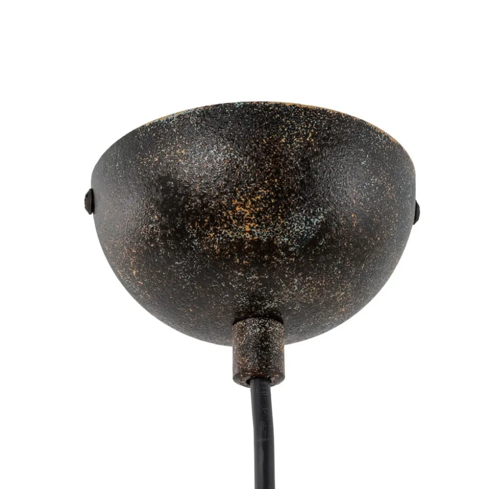Hængelampe Eger, 1 lyskilde, antikbrun, metal, E27