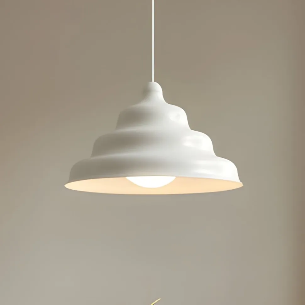 Hængelampe Fala, hvid, Ø 23 cm, glas