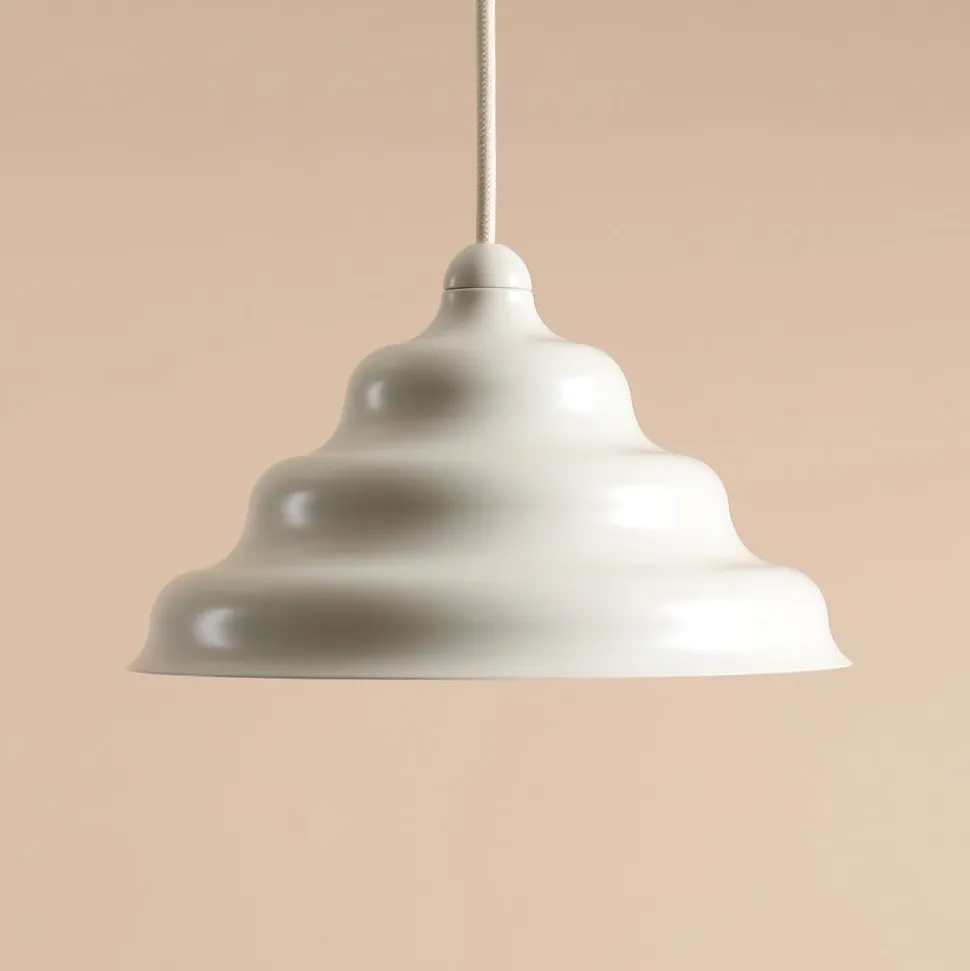 Hængelampe Fala, hvid, Ø 23 cm, glas