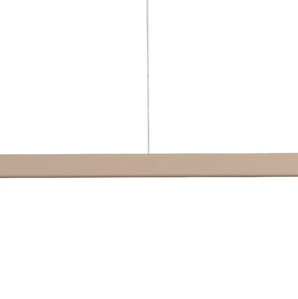 Hængelampe Form 4, beige, metal, 4 lyskilder, kegle, E27