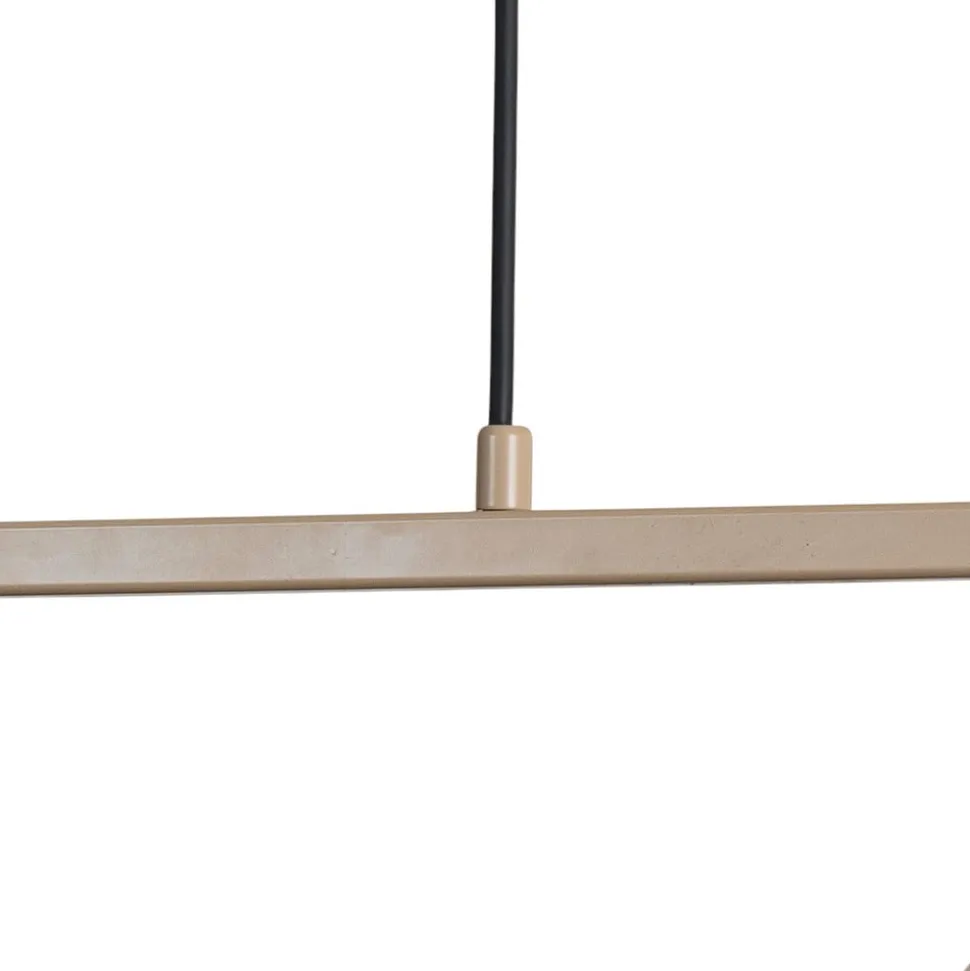 Hængelampe Form 4, beige, metal, 4 lyskilder, kegle, E27