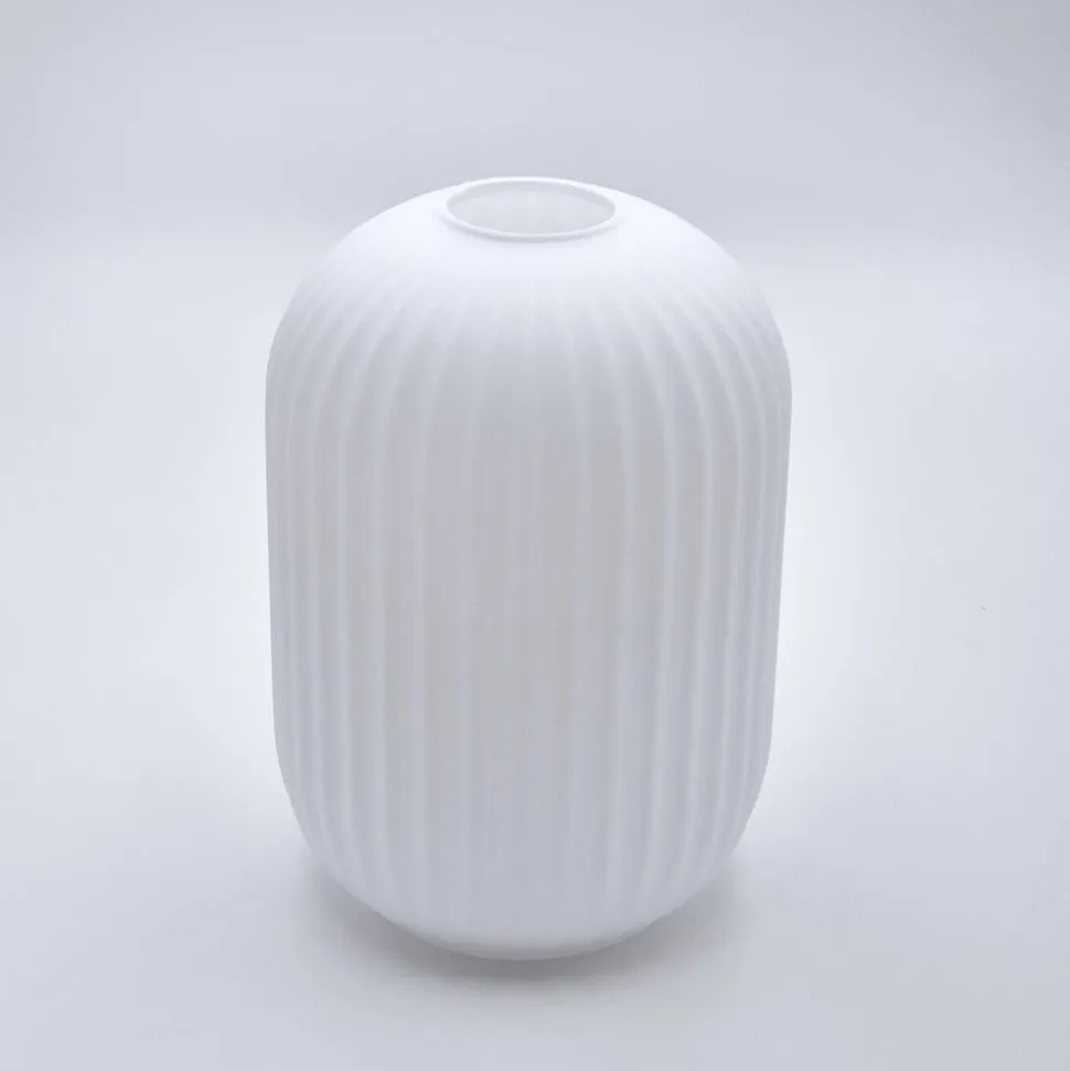 Hængelampe Harmony, Ø 14 cm, hvid/eg, glas/træ