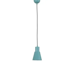 Hængelampe Konikkem, turkis, metal, Ø 14 cm, E27