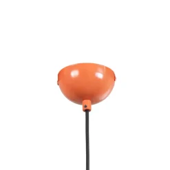 Hængelampe Kure, orange, metal, Ø 60 cm, E27