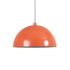 Hængelampe Kure, orange, metal, Ø 60 cm, E27