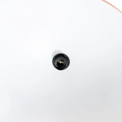 Hængelampe Kure, orange, metal, Ø 60 cm, E27