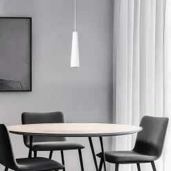 Hængelampe Lectra i keramik i kegleform