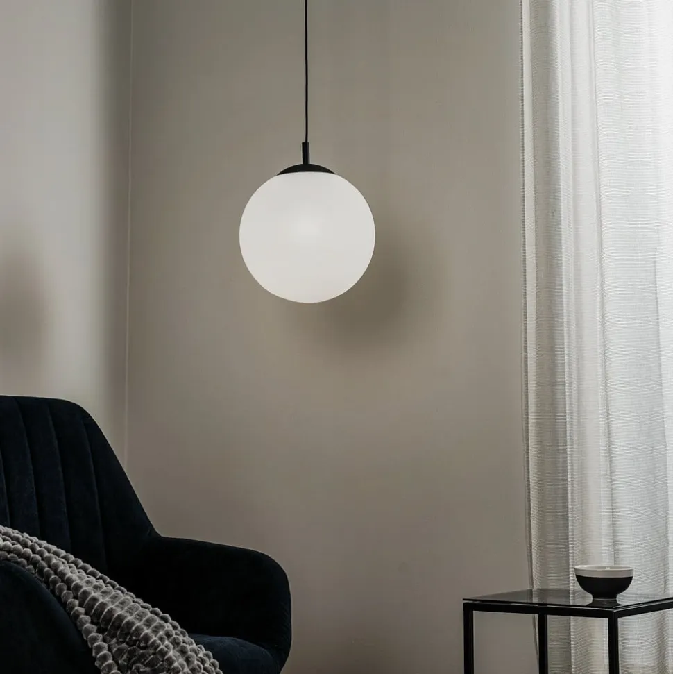 Hængelampe Maxi, Ø 30 cm, 1 lyskilde, glasskærm