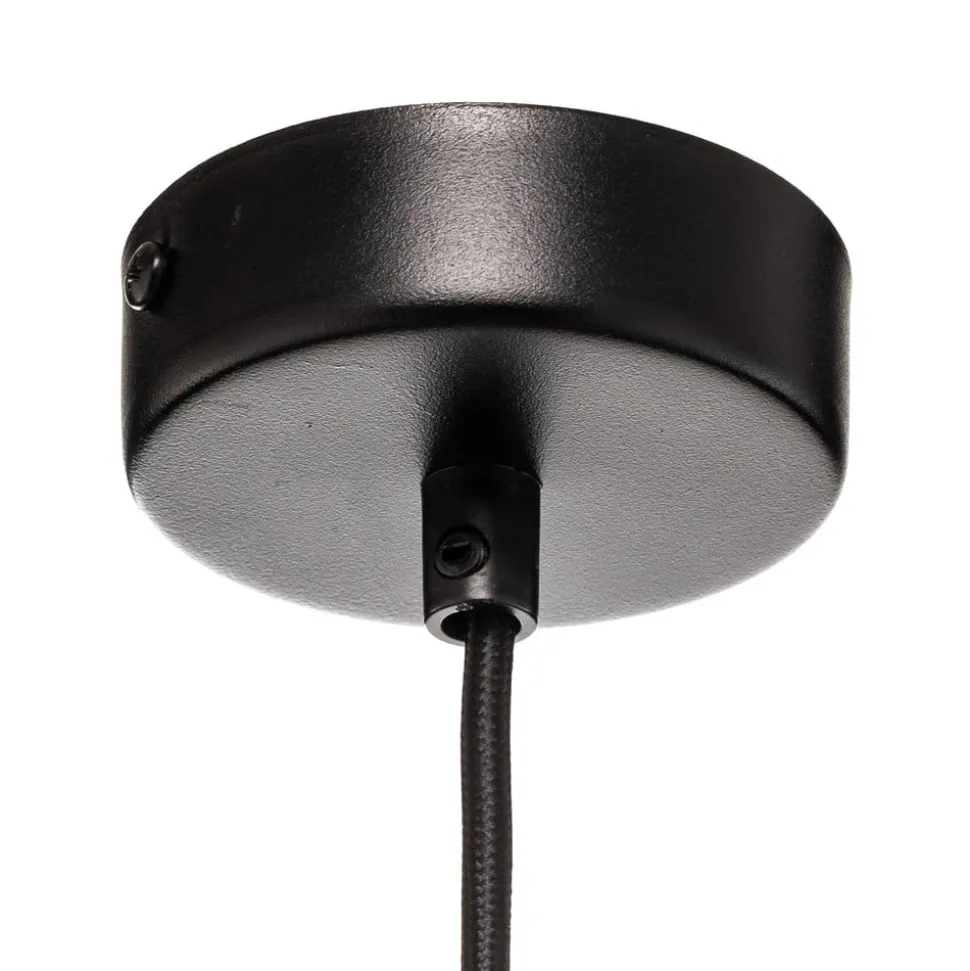Hængelampe Modern C M med trælameller Ø 50 cm