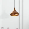 Hængelampe Muba 11550, messing brun, metal, Ø 26 cm