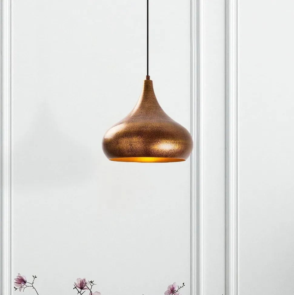 Hængelampe Muba 11550, messing brun, metal, Ø 26 cm