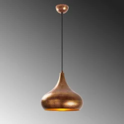 Hængelampe Muba 11550, messing brun, metal, Ø 26 cm